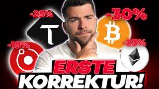 Krypto & Bitcoin: Mit diesem Szenario ist JETZT zu rechnen?! | Erste große Korrektur!