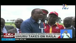 Uhuru takes on Raila and talks on grand graft in government