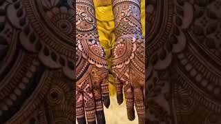 Beautiful bridal mehandi design #mehndi #bridalmehndidesign #new #viralvideo