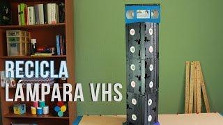Recycle your CASETTE VIDEO (VHS) in a lamp RETRO amazing!