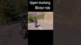 Upper mustang winter ride#2wheeler nepal