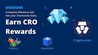 How to USE Crypto.com App Missions and EARN diamonds | Crypto.com Missions | Crypto.com Mystery Box