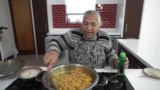 Making the filling for chicken mince samosas - A viewer request