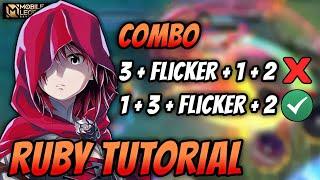 Tutorial Combo Ruby Yang Benar | Tutorial Combo Ruby 2022 | Mobile Legends