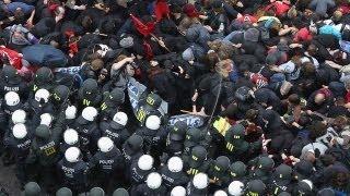 Germany: clashes at Blockupy protest in Frankfurt