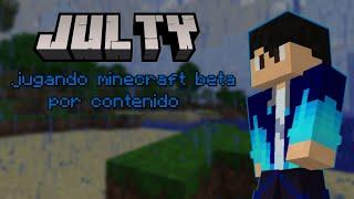 intentando jugar minecraft beta