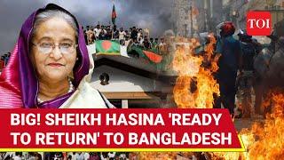 Sheikh Hasina To Return To Bangladesh, Says Son; Big Announcement As New Govt Takes Oath