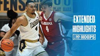 No. 13 Purdue UPSETS No. 2 Alabama | Extended Highlights | Big Ten Men's Basketball | 11/15/2024