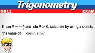 Trigonometry Grade 11 Exam Questions