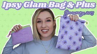 Ipsy Glam Bag & Glam Bag Plus | Unboxing & Try-On | January 2023