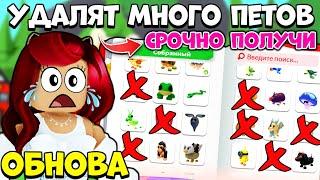 Адопт Ми ОПЯТЬ УДАЛЯЕТ ПЕТОВ! Срочно Получи! Обновление Adopt Me Roblox