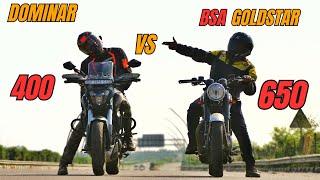 BSA Goldstar 650 Vs Bajaj Dominar 400 Dragrace  | KSC Vlogs