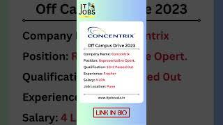 Concentrix recruitment drive for freshers 2023 | 10th/12th pass | 4LPA #hiring #itjobs #newjobs2023