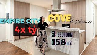 Empire City:  Chi Tiết Bên Trong Căn Hộ 3 Phòng Ngủ Tại COVE Residence Giá 4X Tỷ | THU THIEM Living