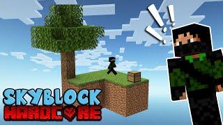 Playing Minecraft Skyblock in HARDCORE! #1