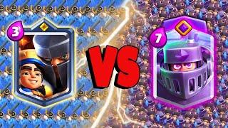 LITTLE PRINCE Vs EVOLVED MEGA KNIGHT - Clash Royale Battle