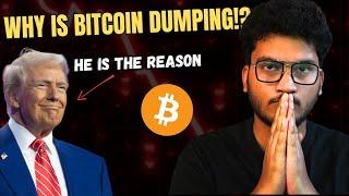 BITCOIN DUMP REASON? | TRUMP EFFECT PULLSBACK MARKET | CRYPTO MARKET UPDATE