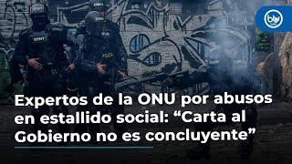 Expertos de la ONU por abusos en estallido social: “Carta al Gobierno no es concluyente”