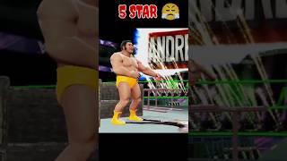 5 Star Andre The Giant  vs 6 Star Andre The Giant #wwe  #wwemayhem #shorts