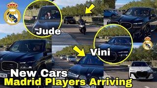 Watch Real Madrid Stars Arrive at Training in New Luxurious BMW CarsVinicius,Mbappe,Endrick,Guler