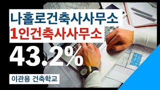 1인 나홀로건축사무소 통계는? 소규모건축사사무소현황은? 건축가 이관용 오픈스케일