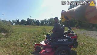 Suspect Tries to Evade Arrest on Lawnmower: Cops