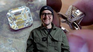 Oh No!! Client Almost Lost Her 9.03ct Natural Emerald Cut Diamond | Goldsmith's Workshop Secrets