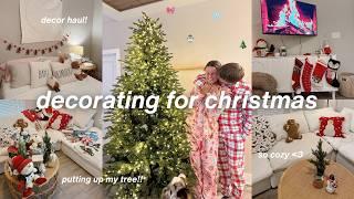 decorating for christmas | haul, putting up my tree, room makeover, & DIY decor