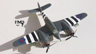 British World War 2 Bristol Beaufighter, Heavy Fighter Bomber RAF, RCAF Coastal Command 1/72 Diecast