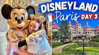 DISNEYLAND PARIS 2024!  DAY 3 • Disneyland Hotel Review, Royal Banquet Lunch & Favourite Rides 