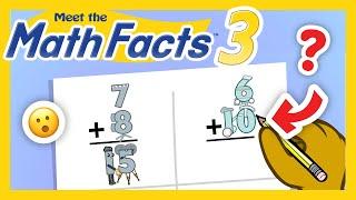 Meet the Math Facts Addition & Subtraction Level 3 - Worksheet 3 | Preschool Prep Company