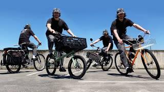 carrying stuff on a bike? basket, panniers, cargo + more !  an in-depth comparison