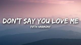 Fifth Harmony - Don't Say You Love Me (Lyrics / Lyrics Video)