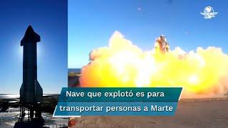 Nave espacial de SpaceX explota al tocar tierra