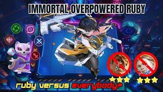 OVERCRYSTAL SYNERGY RUBY IMMORTAL WITH YUKI 3RD SKILL | MLBB MAGIC CHESS BEST SYNERGY COMBO LATEST