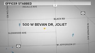 Joliet police officer stabbed during welfare check call