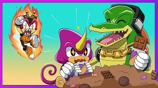STEALING MY CHOCOLATE?! - Team Chaotix Play Sonic Heroes (Part 4)