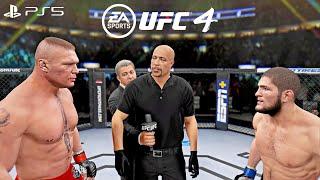 UFC 4 - Brock Lesnar vs. Khabib Nurmagomedov | PS5™ [4K60]