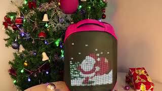 Great Christmas Idea--Gelrova DIY Fashion Backpack, LED Full-Color Screen Travel Laptop Backpack