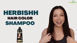 Herbishh Hair Color Shampoo for Gray Hair –PPD FREE – Long Lasting & DIY (CHESTNUT BROWN) | Herbishh