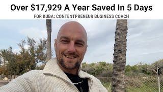 How Kuba Saved $17,929 In 5 Days With AI