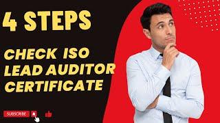 How to Spot Fake ISO Certificates in 4 Easy Steps | ISO Lead Auditor Certification