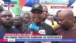 Pro-Fubara Protesters Barricade LGA Secretariats