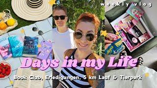 Days in my Life: Besorgungen, 5 km Lauf, Book Club Juli & Wildtierpark Hochreiter // Weekly Vlog 209
