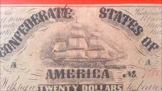 $20 1861 Confederate States Note - Richmond - US CURRENCY COLLECTION