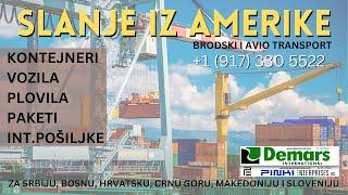 Slanje kontejnera, vozila i pošiljki iz Amerike za Srbiju i region - Demars International