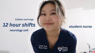 clinical day in a life of a nursing student at upenn 🩺 | 12 hour neuro shift, morning routine