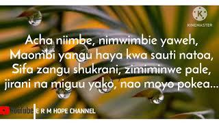 JOMIRESO VOICES TZ- NI RAHA- Official video lyrics (  E R M HOPE Channel )