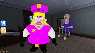 What if I Playing as Сop Bruno's wife in GRUMPY GRAN? OBBY Full GAMEPLAY #roblox