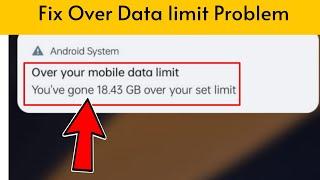 How To Fix Over Your Mobile Data Limit  Problem in All  Realme Mobile  Phone